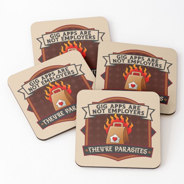 Item preview, Gig Apps Are Not Employers, They're Parasites designed and sold by Picket Club.