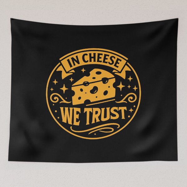 Item preview, In Cheese We Trust – Funny Cheese Lover Foodie Quote designed and sold by gunaone-design.