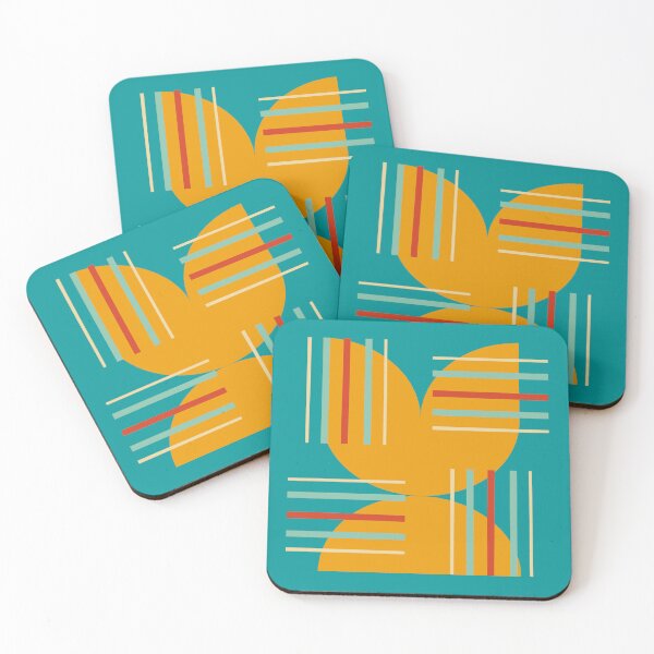 Item preview, Tulip flowers and stripes in a turquoise land designed and sold by StefanStudioArt.