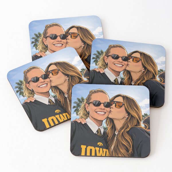 Item preview, Sophia Bush and Ashlyn Harris share a cute kiss on the cheek (fan art) designed and sold by PopCultureAndStuff.