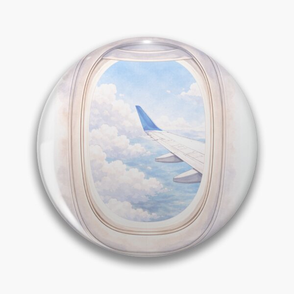 Item preview, Minimalist Watercolor Airplane Window designed and sold by TQOrden.