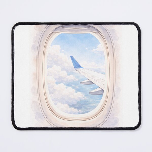 Item preview, Minimalist Watercolor Airplane Window designed and sold by TQOrden.