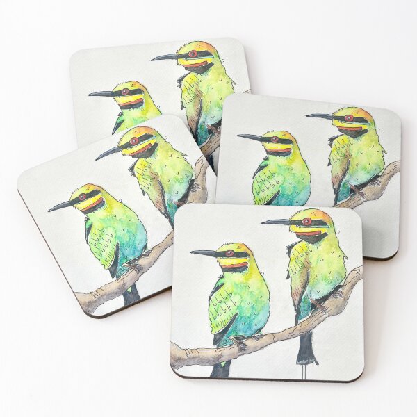 Item preview, Rainbow Bee-eaters designed and sold by KristySBArt.