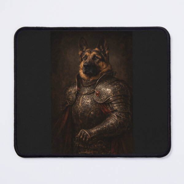 Item preview, The Guardian Knight: German Shepherd Royal Portrait | Portrait of a German Shepherd Knight designed and sold by TheOdetteEdit.