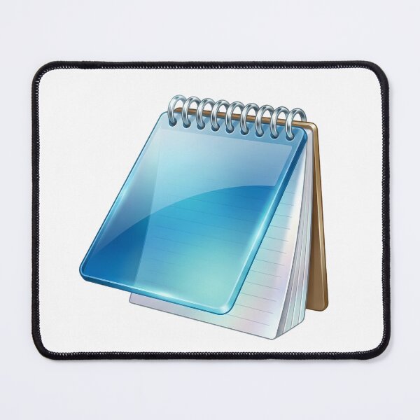 Item preview, Blue Glass Notepad Icon Skeuomorphism designed and sold by NostalgiaOS.