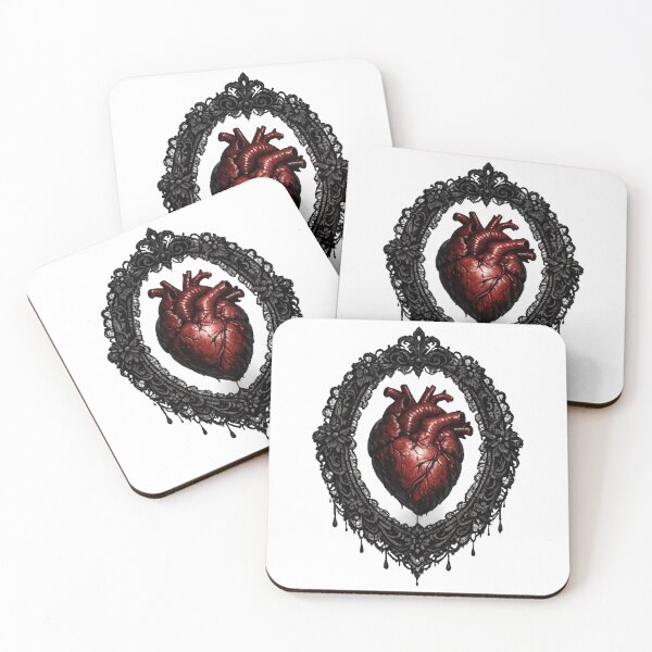 Item preview, Anatomical Heart in Ornate Gothic Frame designed and sold by Mouraludia.