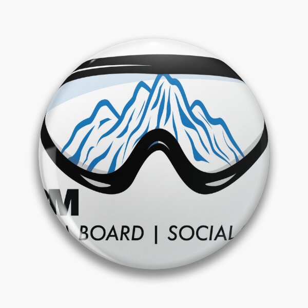 Item preview, Club logo with light blue mountains designed and sold by 3M Ski Board Social Club.