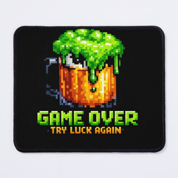Item preview, Game Over Beer - 8-Bit St Patrick Gamer designed and sold by Retro Mood Co.