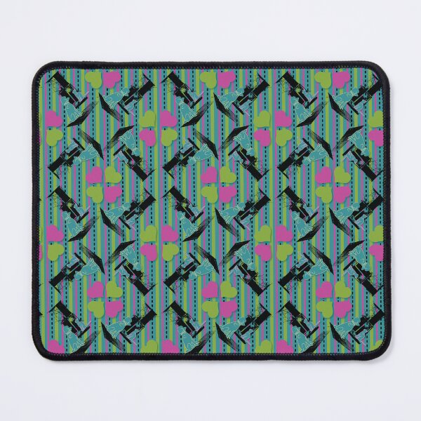 Item preview, Cat & Dog with Farm Window on Pink Green Teal Stripe with Hearts designed and sold by Digitalmyth's Designs.