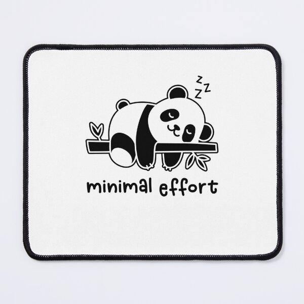 Item preview, Minimal Effort - Funny Panda Bear Napping designed and sold by gunaone-design.