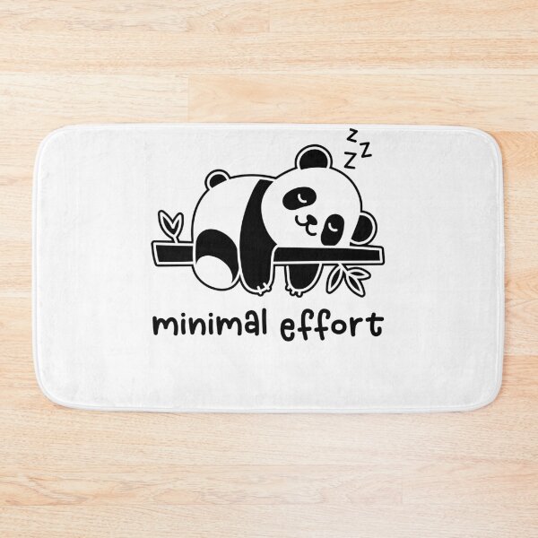 Item preview, Minimal Effort - Funny Panda Bear Napping designed and sold by gunaone-design.