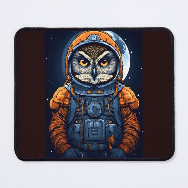 Item preview, Astronaut Owl - Night Guardian of Space designed and sold by Hipatye26.
