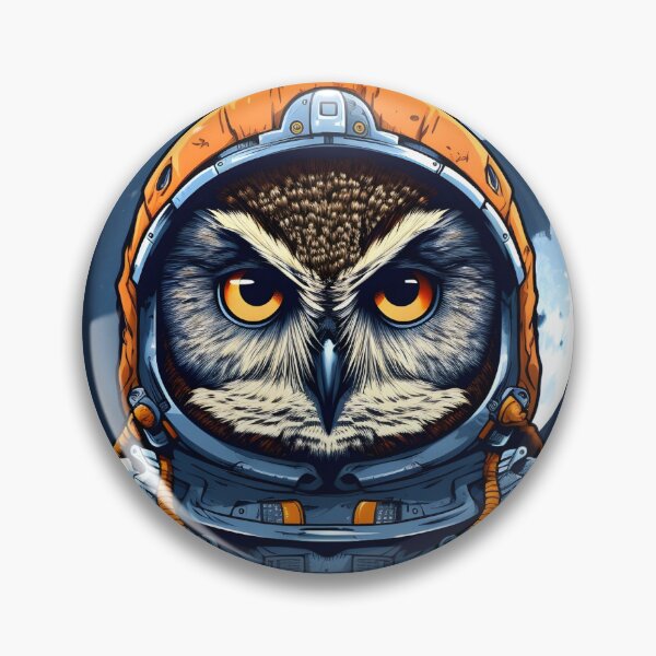 Item preview, Astronaut Owl - Night Guardian of Space designed and sold by Hipatye26.