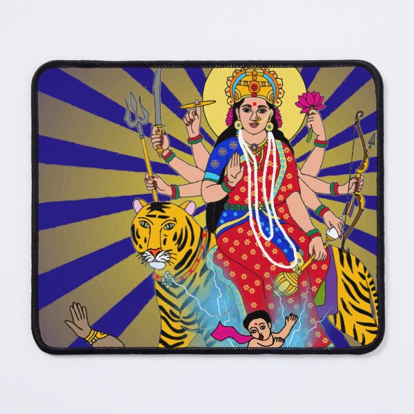 Item preview, Goddess Durga Divine Design – Powerful Hindu Spiritual Artwork designed and sold by Harshit_Digital_Arts.
