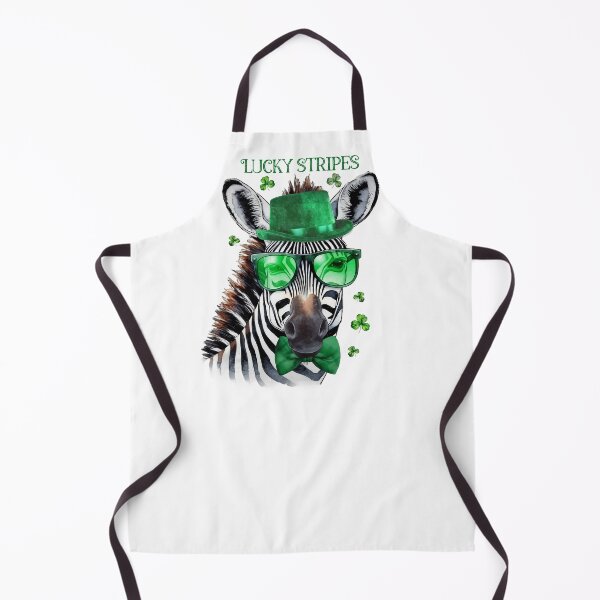 Item preview, St Patrick's Day Zebra Lucky Stripes and Bagpipes designed and sold by SalonOfArt.