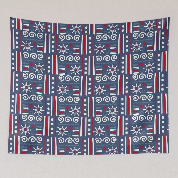 Item preview, Colorful Cultural Tesselation - Ethnic Polynesian Tribal  - Gifts For Guys designed and sold by RoyalStarsPatts.