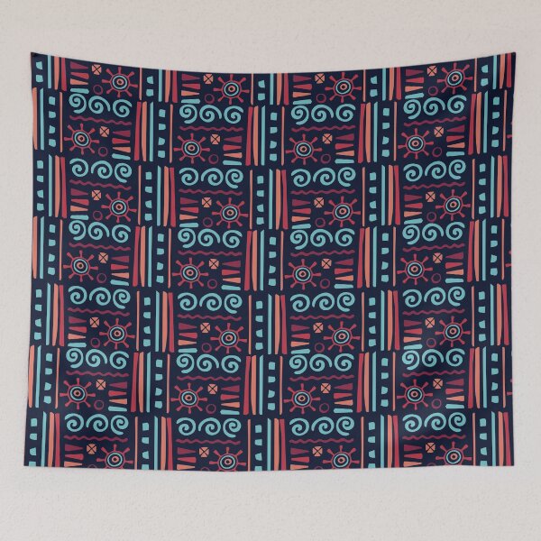 Item preview, Unique Afrocentric Motif - Ethnic Polynesian Tribal  - Gifts For Her designed and sold by RoyalStarsPatts.