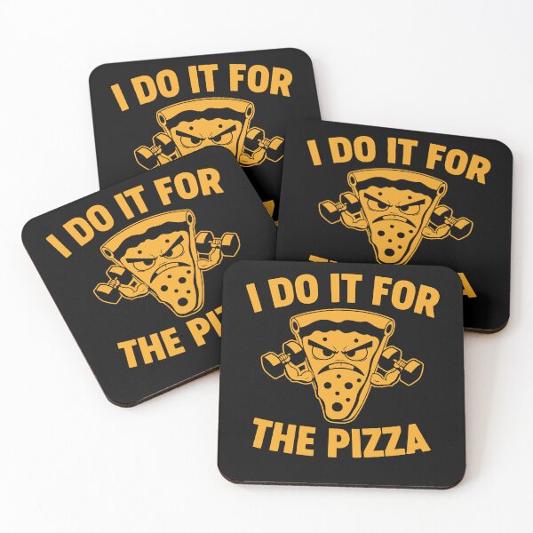 Item preview, I Do It For The Pizza Funny Gym Workout Fitness Motivation designed and sold by gunaone-design.