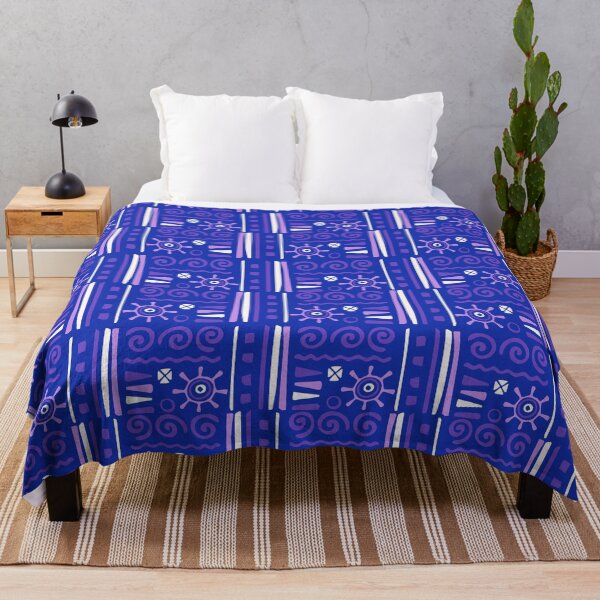 Item preview, Blue Samoan Grid - Ethnic Polynesian Tribal  - Graduation Gifts designed and sold by RoyalStarsPatts.