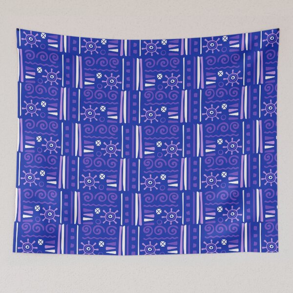 Item preview, Blue Samoan Grid - Ethnic Polynesian Tribal  - Graduation Gifts designed and sold by RoyalStarsPatts.