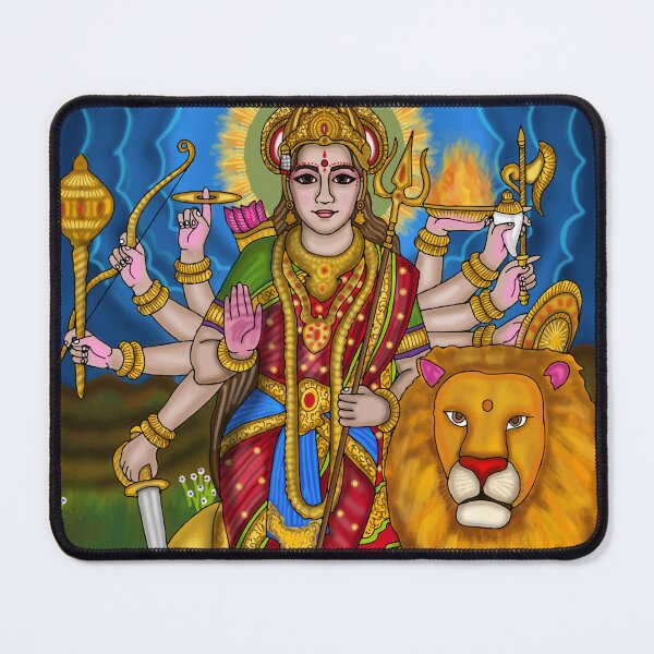 Item preview, Divine Mother Durga Art Design – Spiritual Goddess Illustration designed and sold by Harshit_Digital_Arts.