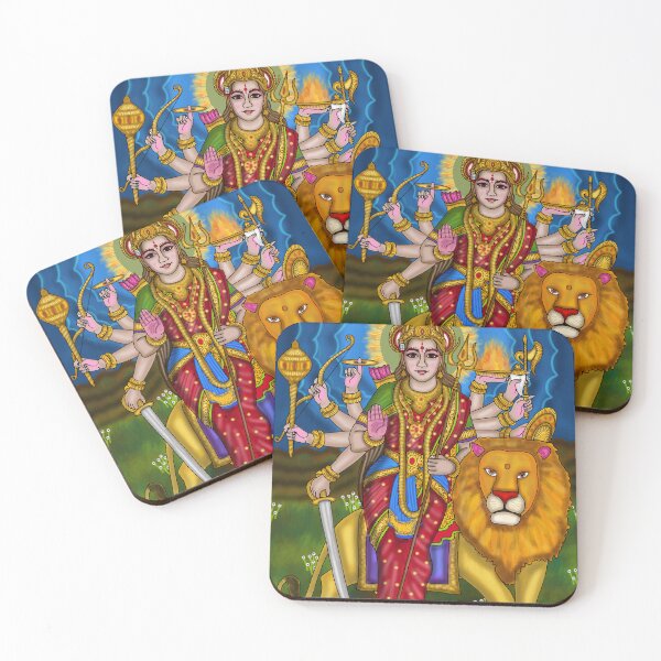 Item preview, Divine Mother Durga Art Design – Spiritual Goddess Illustration designed and sold by Harshit_Digital_Arts.
