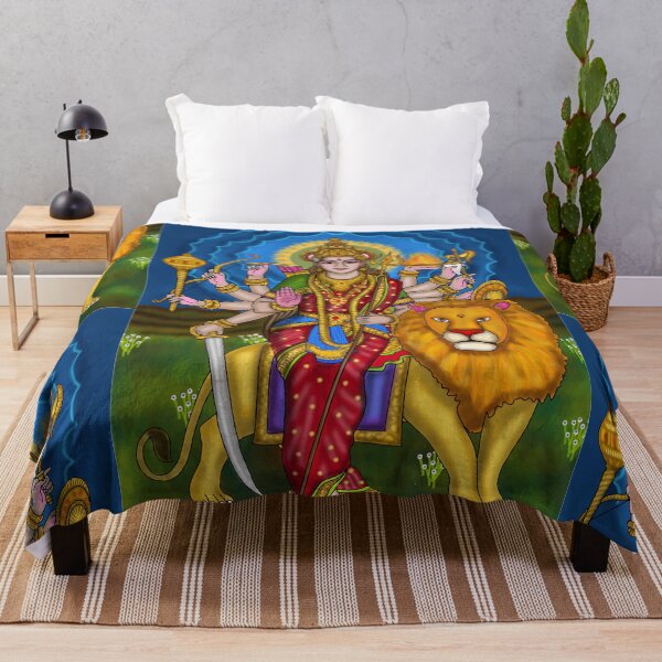 Item preview, Divine Mother Durga Art Design – Spiritual Goddess Illustration designed and sold by Harshit_Digital_Arts.