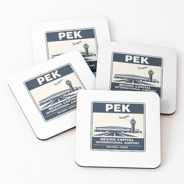 Item preview, PEK Beijing Airport Code Travel Badge designed and sold by CLOUTKULT.