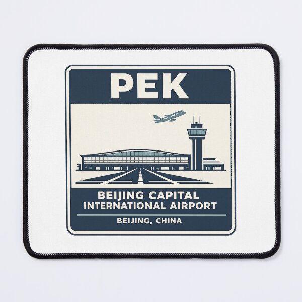 Item preview, PEK Beijing Airport Code Travel Badge designed and sold by CLOUTKULT.