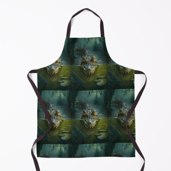 Item preview, Crocodile Lurking in the Swamp - Realistic Wildlife Design designed and sold by Hipatye26.