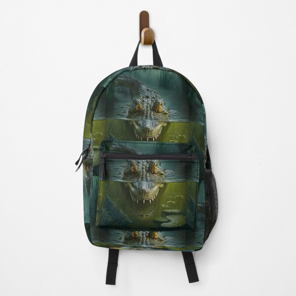 Item preview, Crocodile Lurking in the Swamp - Realistic Wildlife Design designed and sold by Hipatye26.