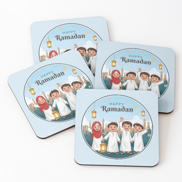 Item preview, Happy Muslim Children Celebrating Ramadan Fun designed and sold by WowDezign.