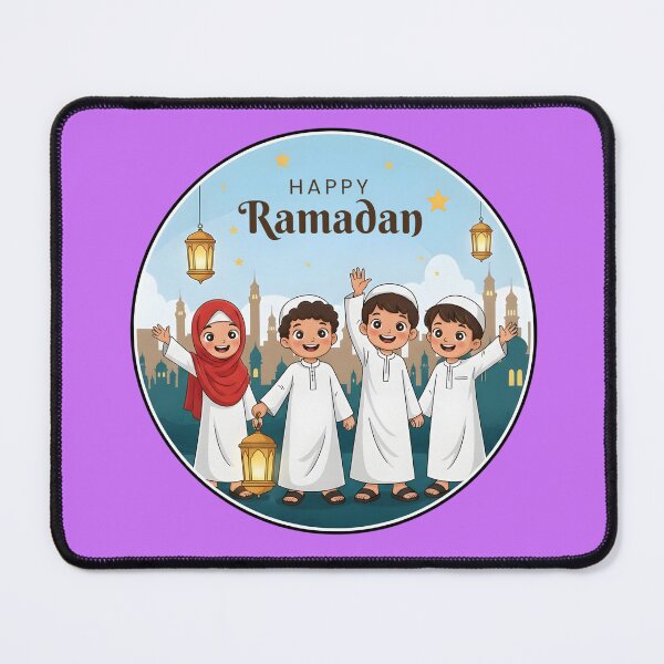 Item preview, Happy Muslim Children Celebrating Ramadan Fun designed and sold by WowDezign.