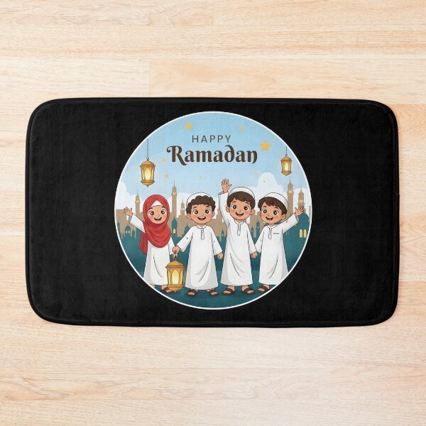 Artikelvorschau, Fröhliche muslimische Kinder feiern Ramadan-Spaß entworfen und verkauft von WowDezign.