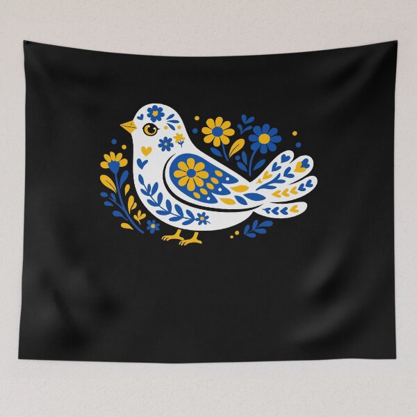 Item preview, Ukraine Folk Art Bird Ukrainian Vyshyvanka Style designed and sold by gunaone-design.