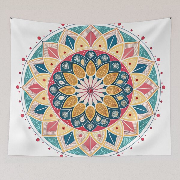 Artikelvorschau, Intricate Bohemian Mandala Design - Sacred Geometry Zen Floral Pattern entworfen und verkauft von Anime9122.