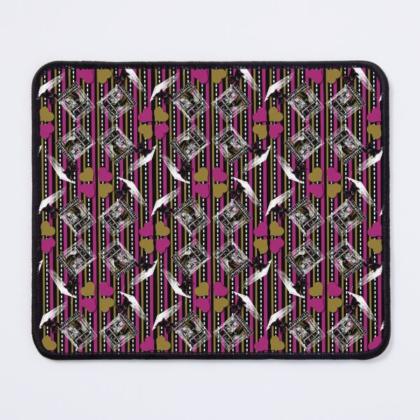 Item preview, Cat & Dog 2 with Farm Window on Pink & Mustard Stripe designed and sold by Digitalmyth's Designs.