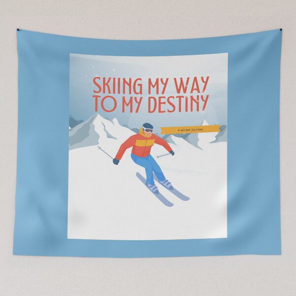 Item preview, Skiing my way to my destiny inspirational design  designed and sold by TheProverbsMom.