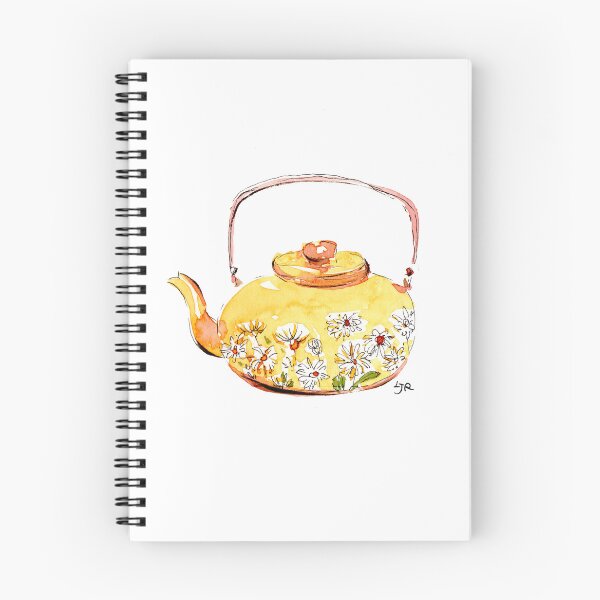 Item preview, Cottagecore Floral Teapot and Wildflower Illustration designed and sold by Little Garden Watercolors.