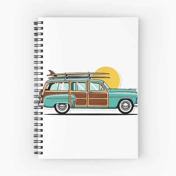 Item preview, Vintage Woodie Surf Wagon Retro Beach Design designed and sold by Amazing Graphics.