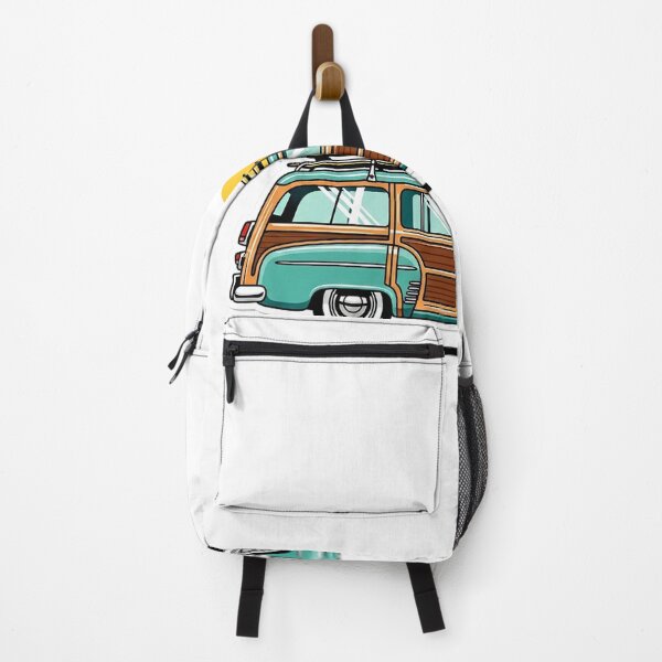 Item preview, Vintage Woodie Surf Wagon Retro Beach Design designed and sold by Amazing Graphics.