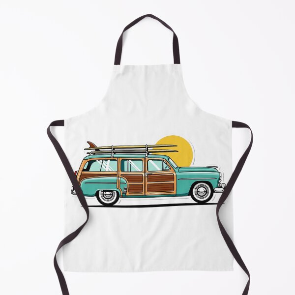 Item preview, Vintage Woodie Surf Wagon Retro Beach Design designed and sold by Amazing Graphics.