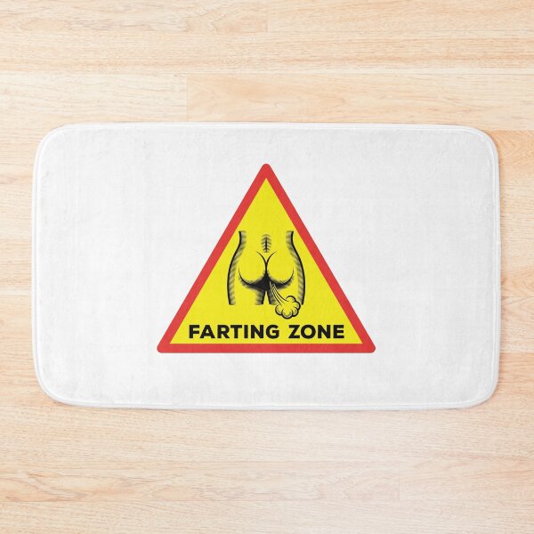 Item preview, Farting Zone - Funny Triangle Warning Caution Road Sign designed and sold by Rhu Creations.