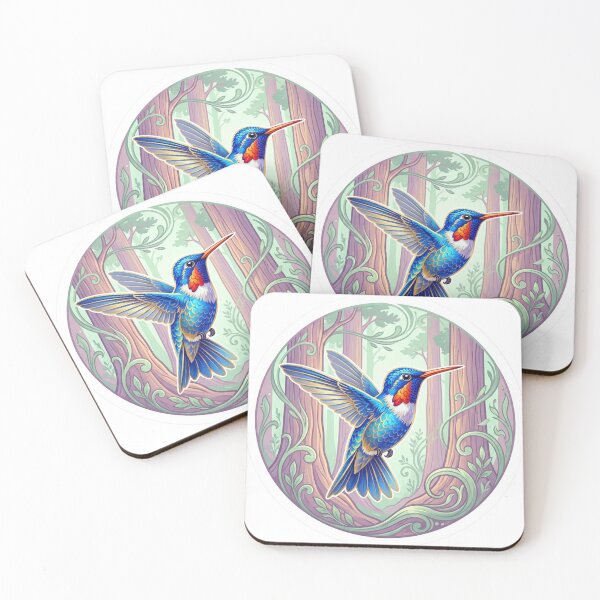 Item preview, Whimsical Hummingbird and Giant Sequoias designed and sold by SCHummingbirds.
