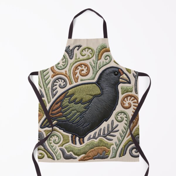 Item preview, Embroidered Takahe – Faux Stitch Botanical Art designed and sold by MvuuStudio.