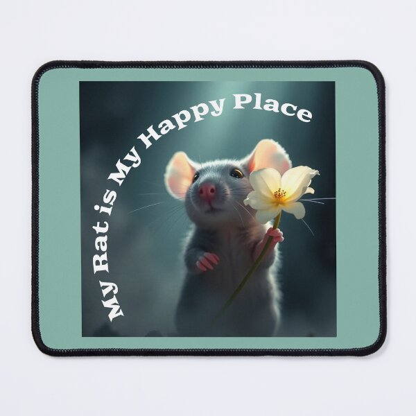 Item preview, My Rat is My Happy Place Pet Rat designed and sold by Sachie's Studio.
