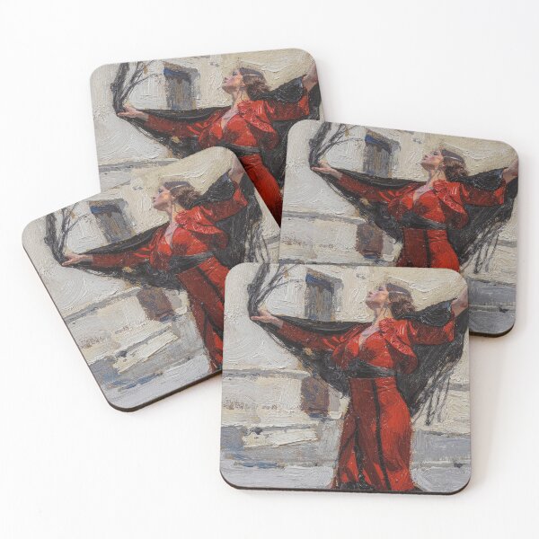 Item preview, Flamenco Dancer – Oil Painting on Canvas | Elegant Spanish Art designed and sold by Antuanguillen.