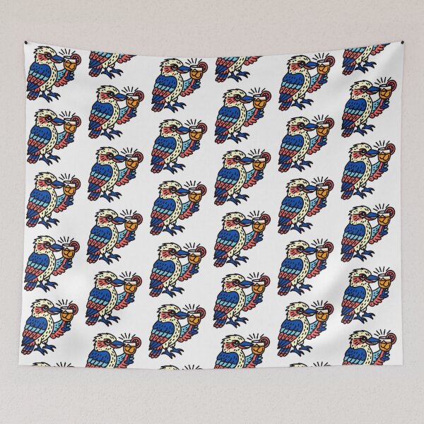 Item preview, Kookaburra drinking whisky sour designed and sold by Kazzasthings.