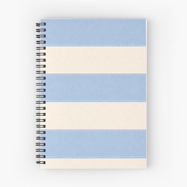 Item preview, Preppy stripes in baby blue and ivory  designed and sold by Roxburylane.