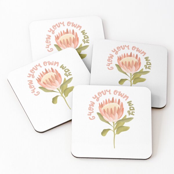 Item preview, Grow Your Own Way Blume Biobaumwolle Protea designed and sold by krystalRomanart.